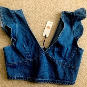 Denim top